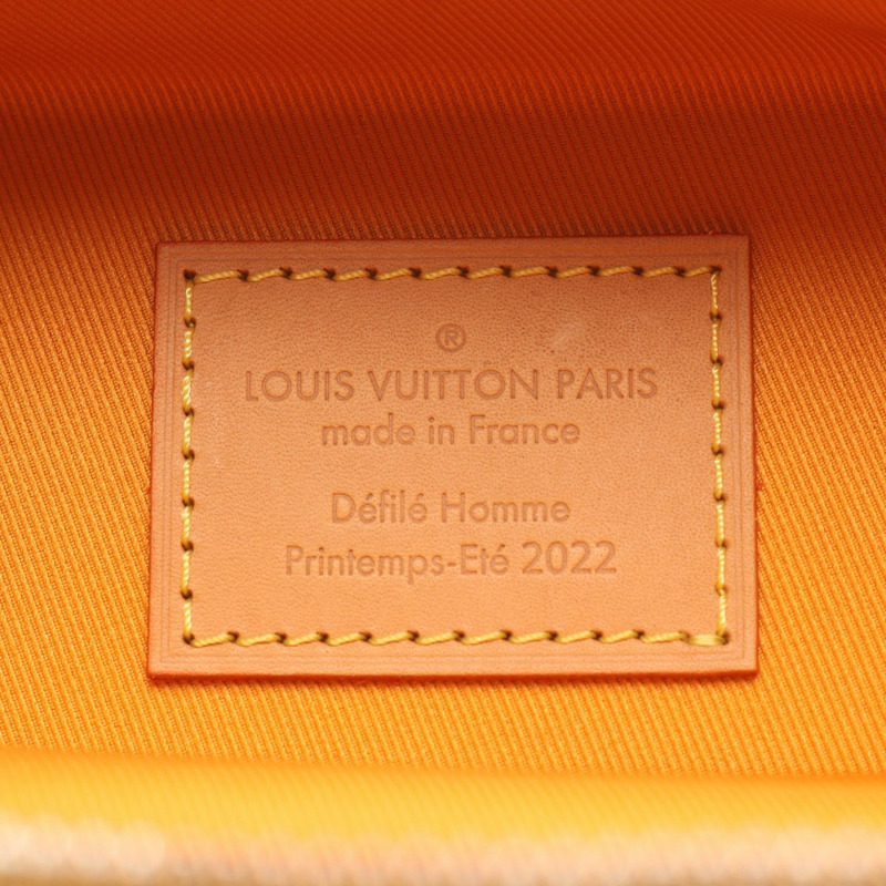 路易威登 (LOUIS VUITTON) 垂直 Box Trunk 斜背包 M59666 皮革 藏紅花色 二手-3