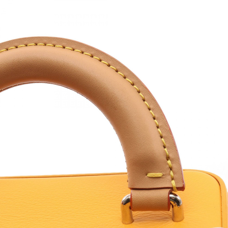 路易威登 (LOUIS VUITTON) 垂直 Box Trunk 斜背包 M59666 皮革 藏紅花色 二手-7