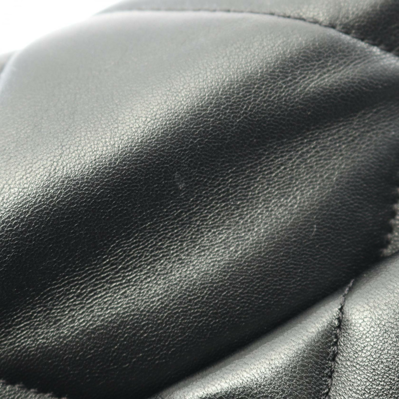 香奈兒 19 dix-neuf Matelasse 鏈條肩背包 AS1160 羊皮 黑色 二手-5