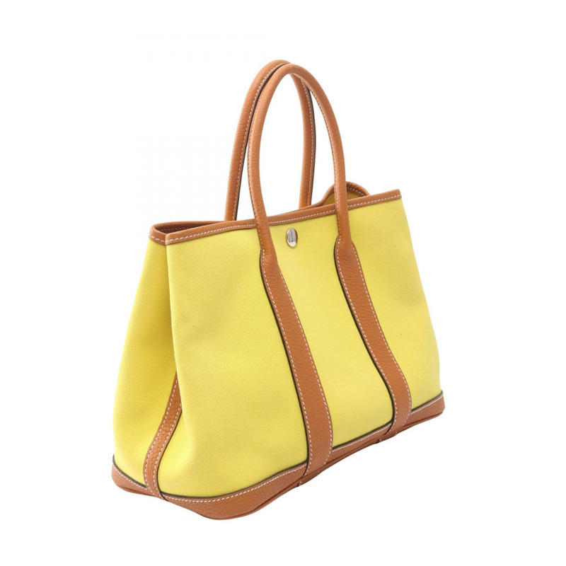 愛馬仕花園派對TPM手提包 A Toile H Negond Lime Toffee SHW 二手-1