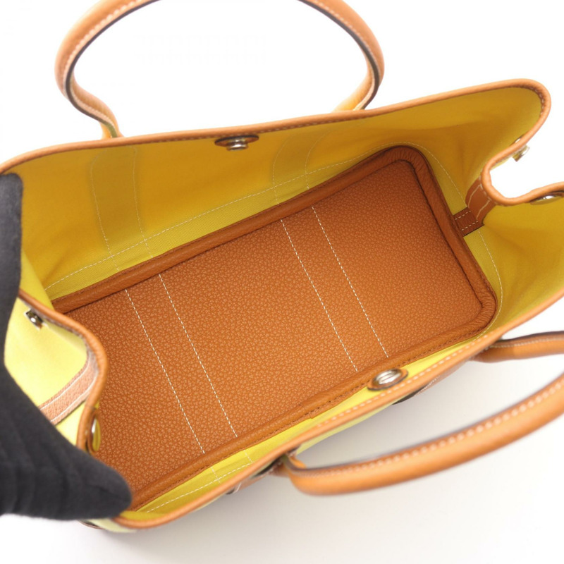 愛馬仕花園派對TPM手提包 A Toile H Negond Lime Toffee SHW 二手-2