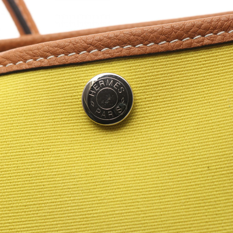 愛馬仕花園派對TPM手提包 A Toile H Negond Lime Toffee SHW 二手-6