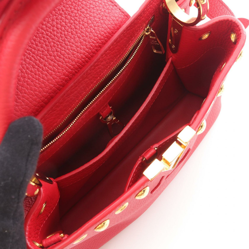 路易威登 Capucine BB 斜背包 M54331 Trillon 皮革，胭脂紅，二手-2