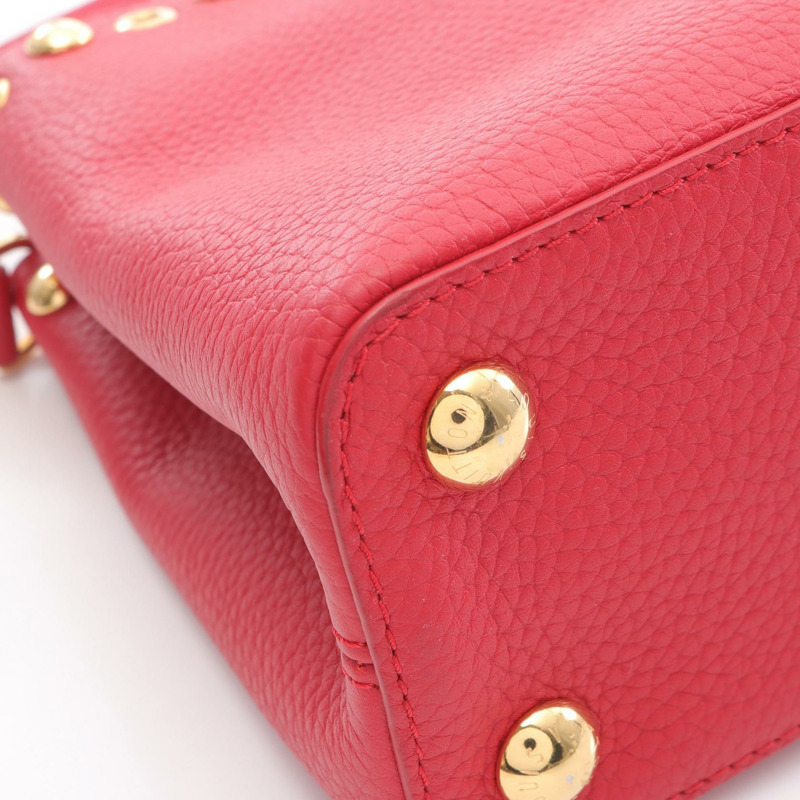 路易威登 Capucine BB 斜背包 M54331 Trillon 皮革，胭脂紅，二手-9