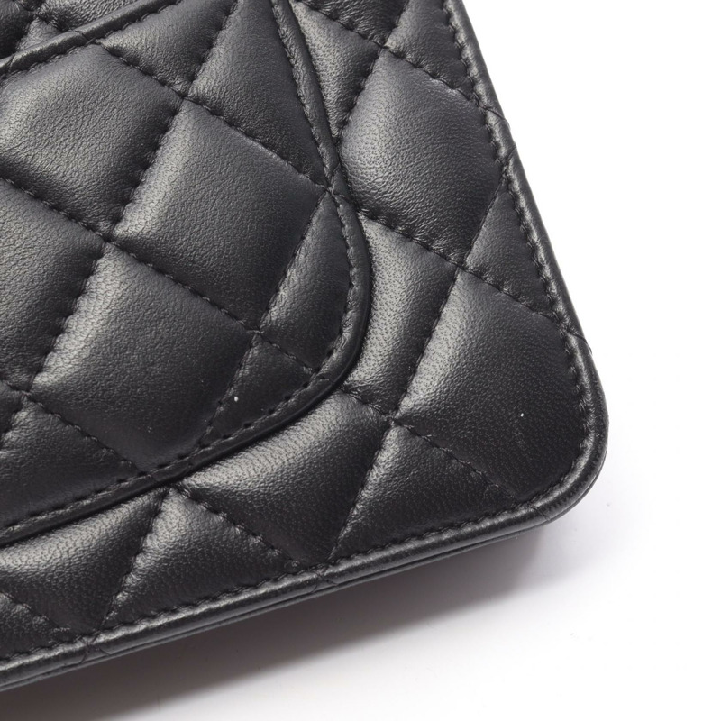 香奈兒 (CHANEL) 絎縫鏈條肩挎包 AP2508 羊皮黑色二手-12