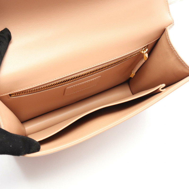 Christian Dior 30 MONTAIGNE 肩斜背包 M9203UMOS 皮革 米色 二手-2