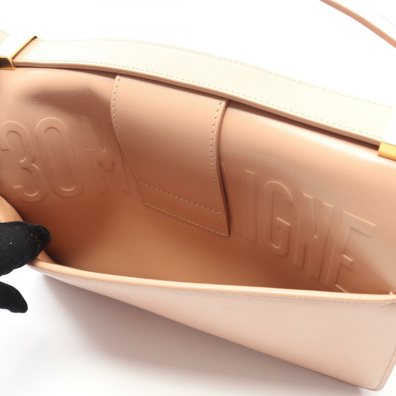 Christian Dior 30 MONTAIGNE 肩斜背包 M9203UMOS 皮革 米色 二手-8