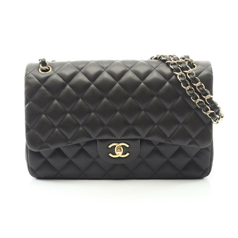 香奈兒 Jumbo Matelasse 30 經典大號 W 翻蓋肩鏈包 A58600 皮革