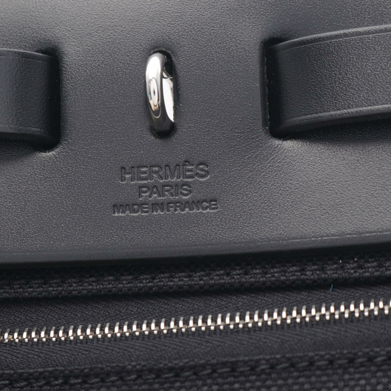 愛馬仕 Herbag Zip PM Retourne 單肩手提包 B hunter Toile 軍綠黑 SHW-3