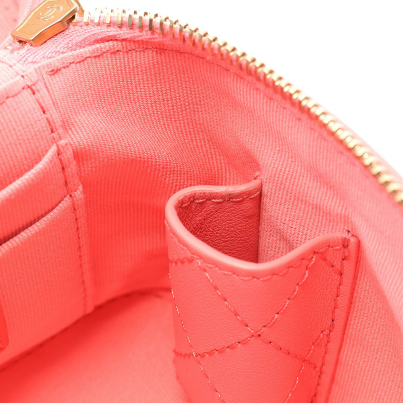 香奈兒 (CHANEL) 絎縫鏈條肩背包 AS3228 羊皮 粉紅色 二手 女士 金色五金 CC-5