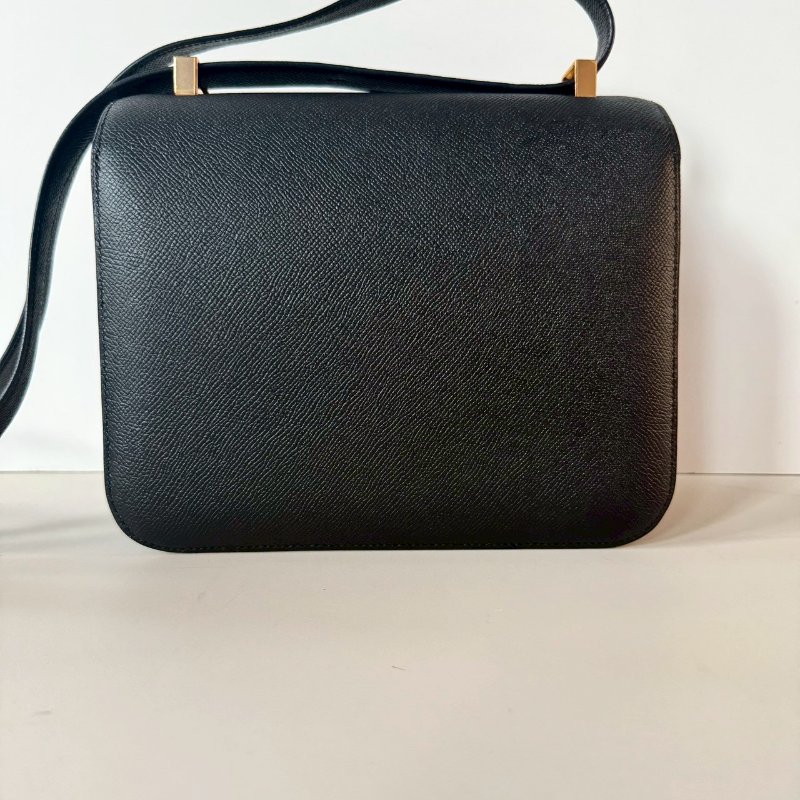 HERMES Constance MM 24 cm 康康包 EP皮 89 黑 金釦 D刻-2