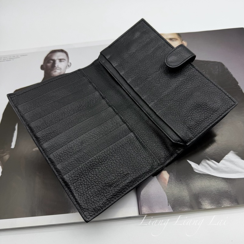 BOTTEGA VENETA BV 經典編織小羊皮對折扣式黑色中夾-6