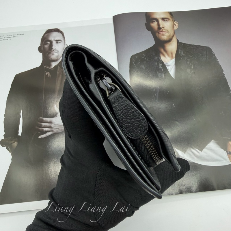 BOTTEGA VENETA BV 經典編織小羊皮對折扣式黑色中夾-20