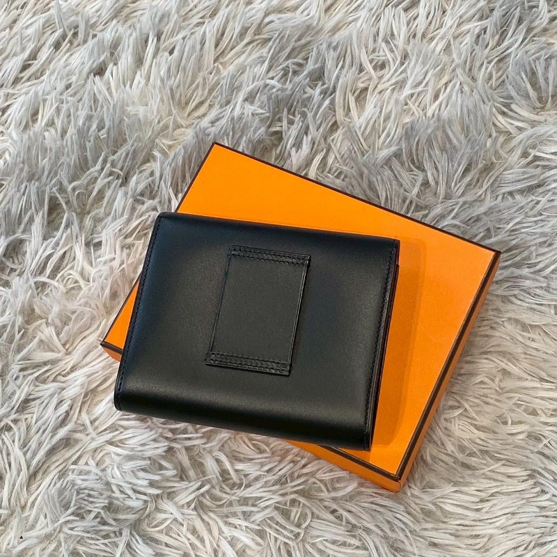 HERMES Constance slim 大款 黑色 夜光 H釦 康康 腰包 短夾 錢包 Y刻-1