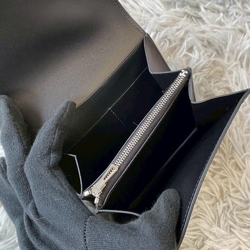 HERMES Constance slim 大款 黑色 夜光 H釦 康康 腰包 短夾 錢包 Y刻-6