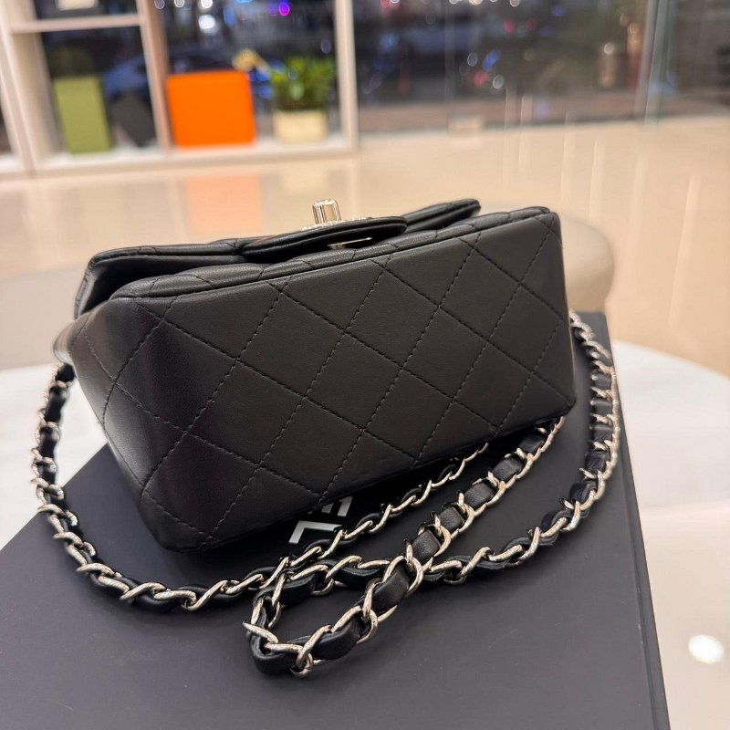 *SHIHNA名牌精品* CHANEL MINI COCO CF17 黑銀方胖-2