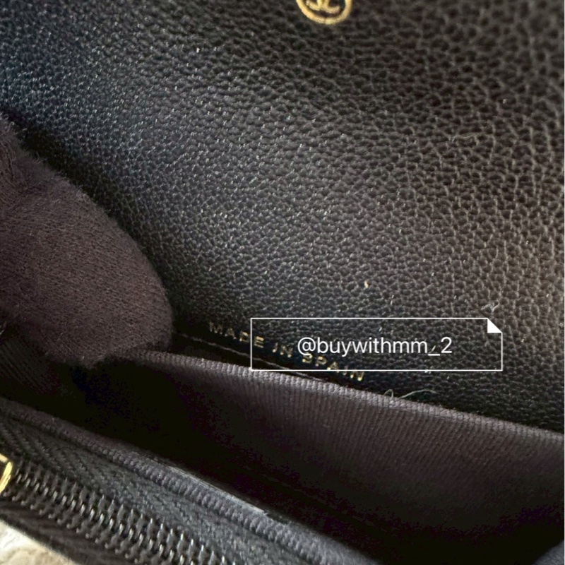 ⭐️賣場有滿額折扣⭐️香奈兒 新款山羊皮卡包 帶拉鏈-7