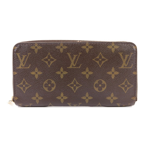 LOUIS VUITTON Monogram Zipper Long Wallet金扣長錢包M60017