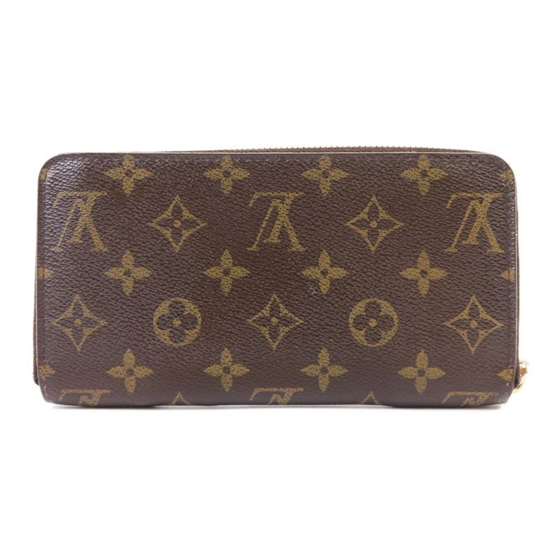 LOUIS VUITTON Monogram Zipper Long Wallet金扣長錢包M60017-1