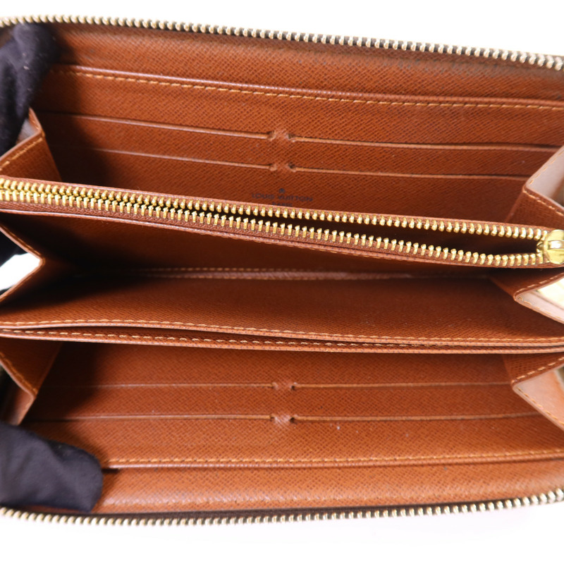 LOUIS VUITTON Monogram Zipper Long Wallet金扣長錢包M60017-4
