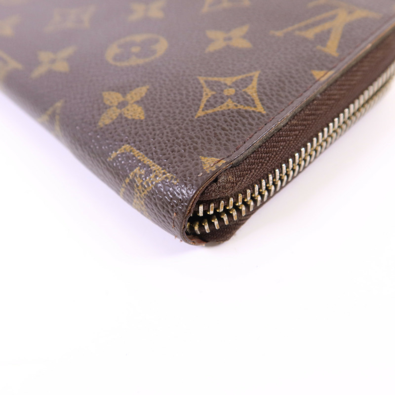 LOUIS VUITTON Monogram Zipper Long Wallet金扣長錢包M60017-12