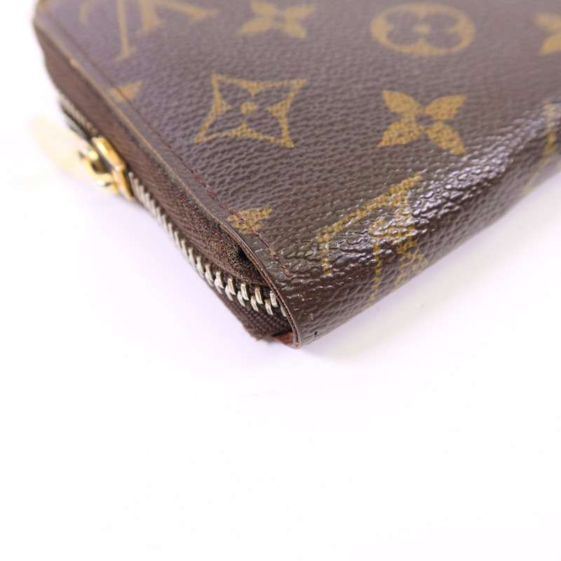 LOUIS VUITTON Monogram Zipper Long Wallet金扣長錢包M60017-13