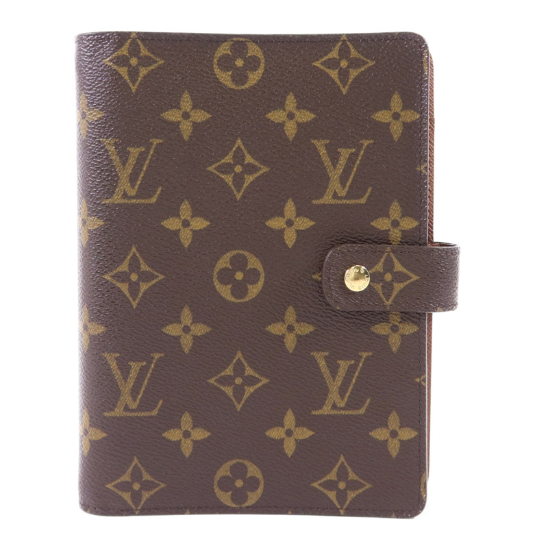 LOUIS VUITTON Monogram Agende MM金扣手帳簿R20105-0