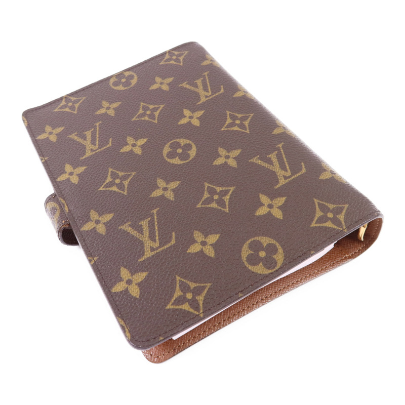 LOUIS VUITTON Monogram Agende MM金扣手帳簿R20105-3