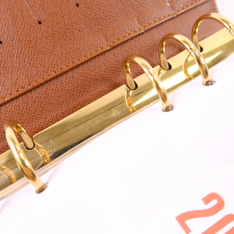 LOUIS VUITTON Monogram Agende MM金扣手帳簿R20105-15