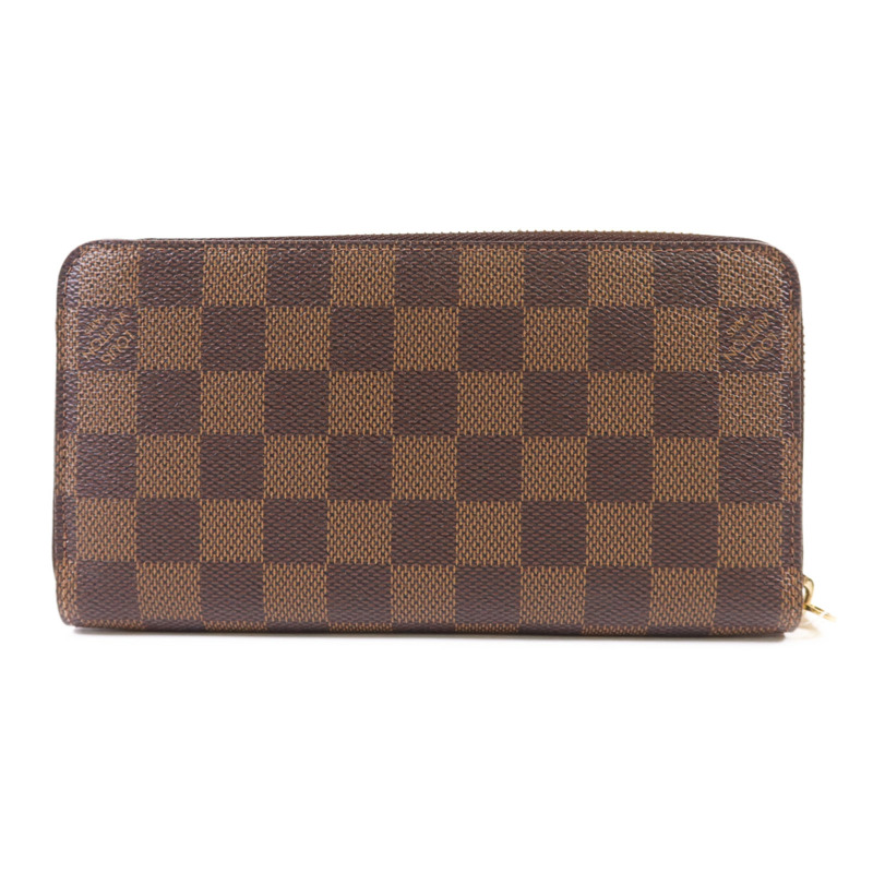 LOUIS VUITTON Damier Ebene Zippy Wallet金扣長錢包-1