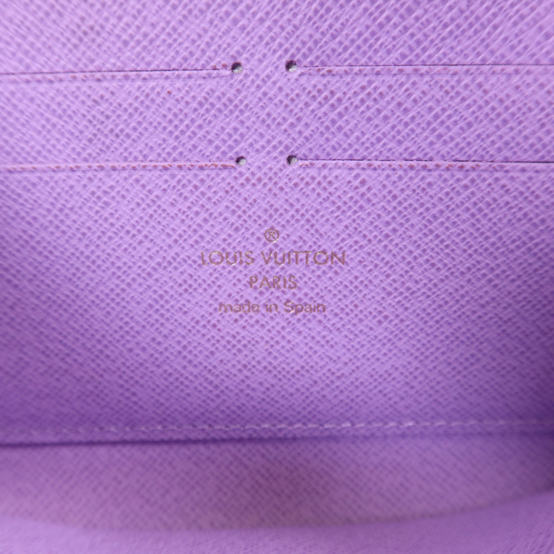 LOUIS VUITTON Damier Ebene Zippy Wallet金扣長錢包-5