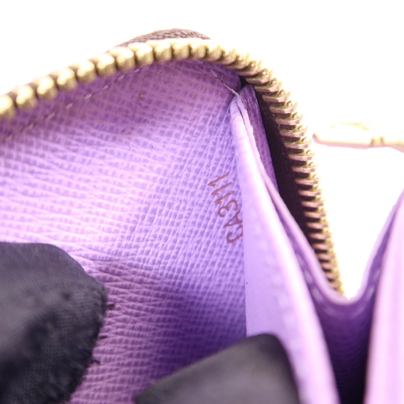 LOUIS VUITTON Damier Ebene Zippy Wallet金扣長錢包-6