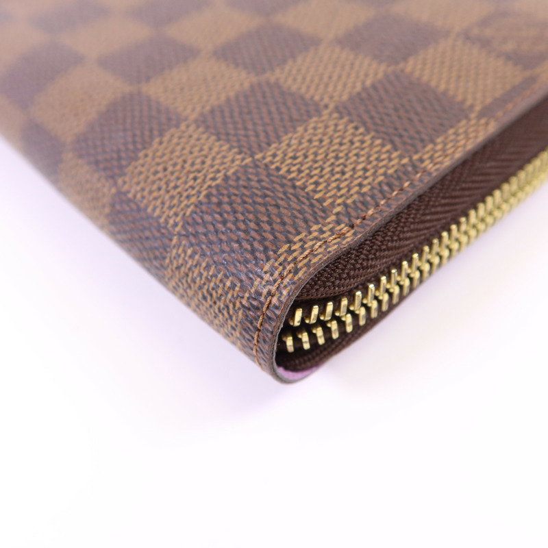 LOUIS VUITTON Damier Ebene Zippy Wallet金扣長錢包-12