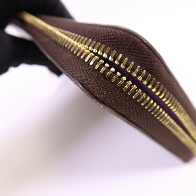 LOUIS VUITTON Damier Ebene Zippy Wallet金扣長錢包-15