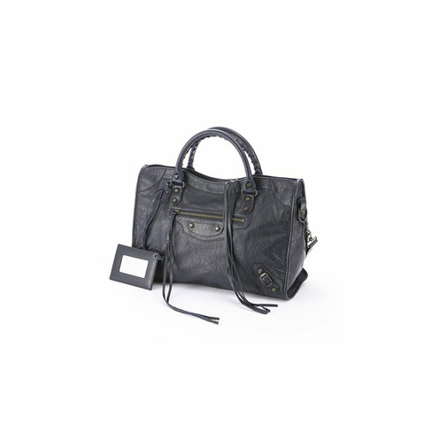 BALENCIAGA Motor City 小型灰銀手提包 431621 D94JN 1160