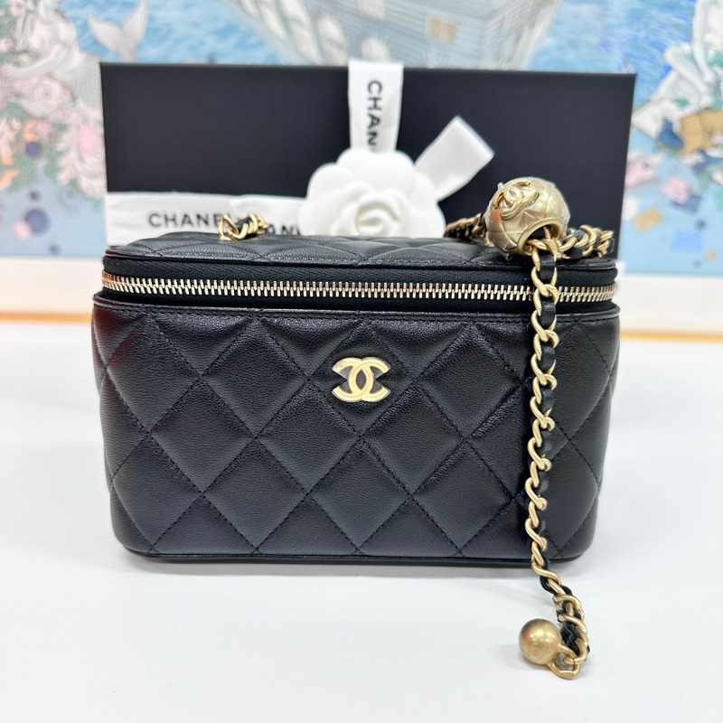 CHANEL 金球梳妝台長方形黑色 AP2303 禮品套裝-1