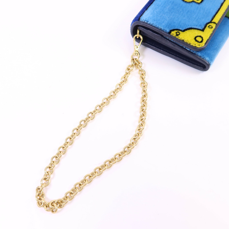 PRADA 天鵝絨Cahier Long Wallet金扣長錢包1MN019-7