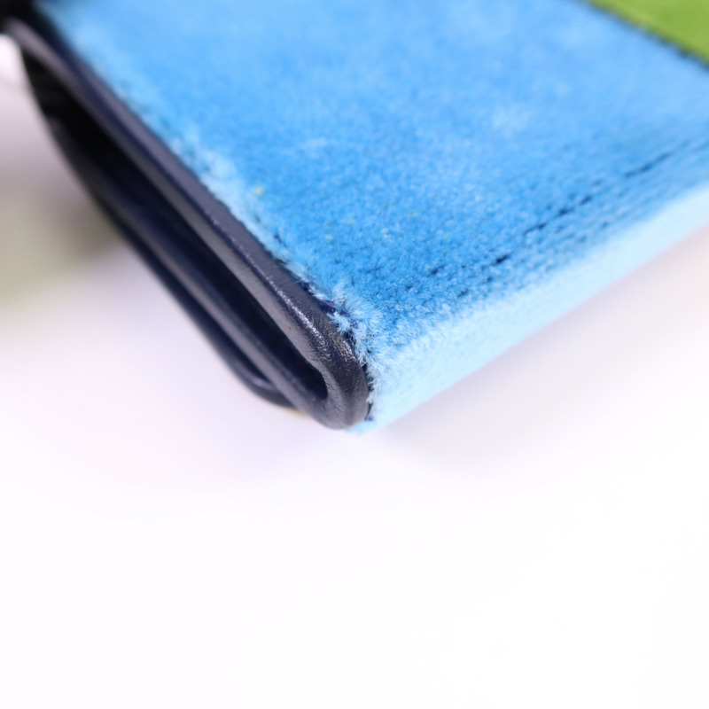 PRADA 天鵝絨Cahier Long Wallet金扣長錢包1MN019-12