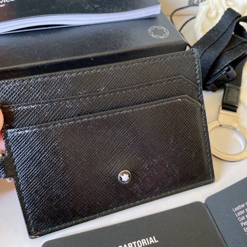 Montblanc萬寶龍識別證 Sartorial 匠心系列 Leather collection 黑色（附繩）-2
