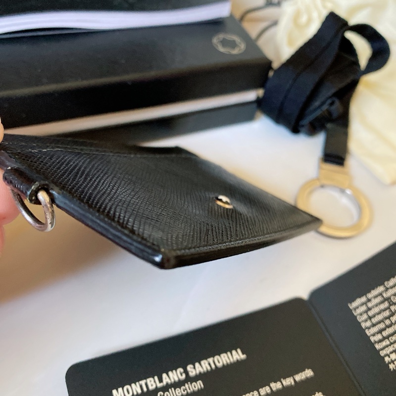 Montblanc萬寶龍識別證 Sartorial 匠心系列 Leather collection 黑色（附繩）-4