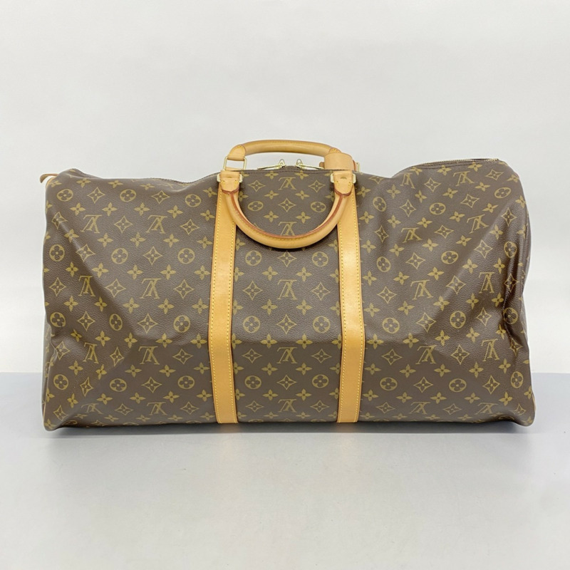 路易威登 Monogram Keepall 60 波士頓包 M41422 棕色 男/女款-9