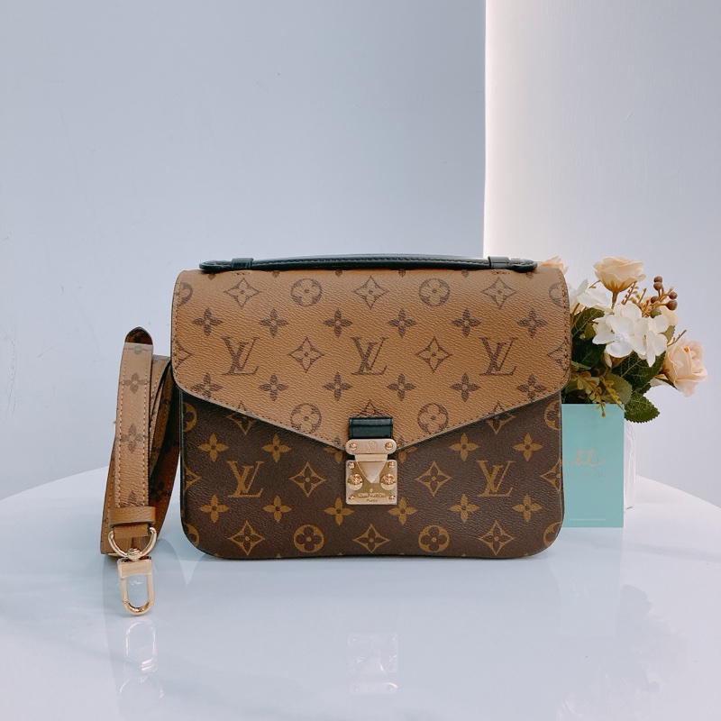 MS0407 LOUIS VUITTON 路易威登經典花紋中號郵差包包POCHETTE METIS BAG MM MONOGRAM REVERSE-0
