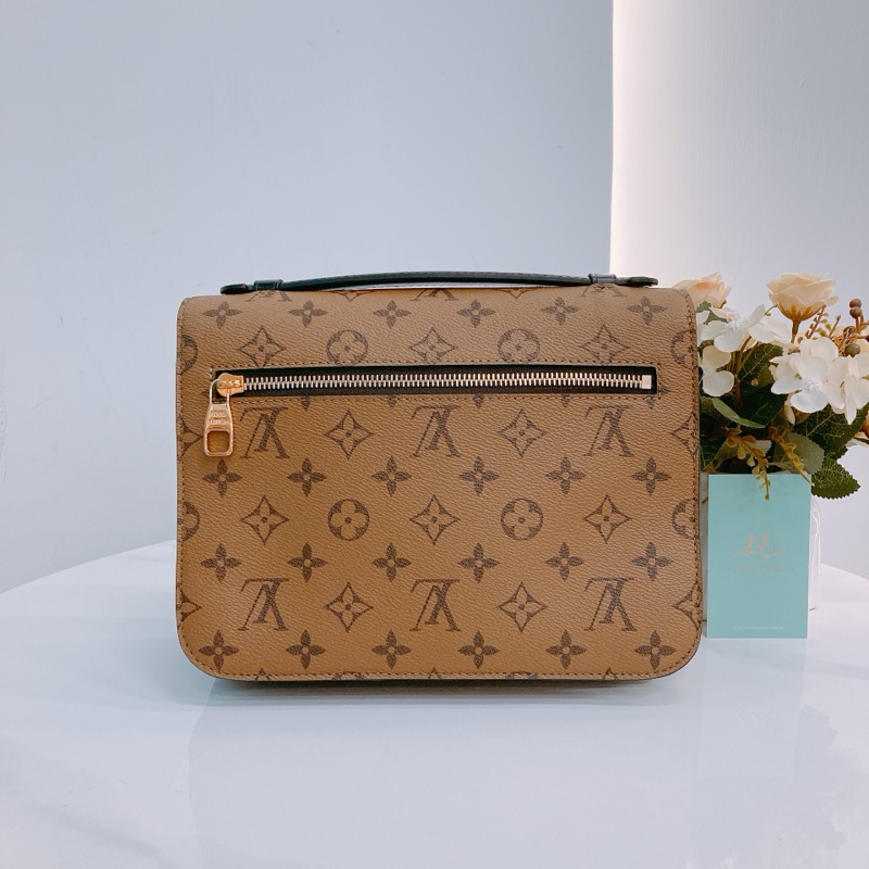 MS0407 LOUIS VUITTON 路易威登經典花紋中號郵差包包POCHETTE METIS BAG MM MONOGRAM REVERSE-1