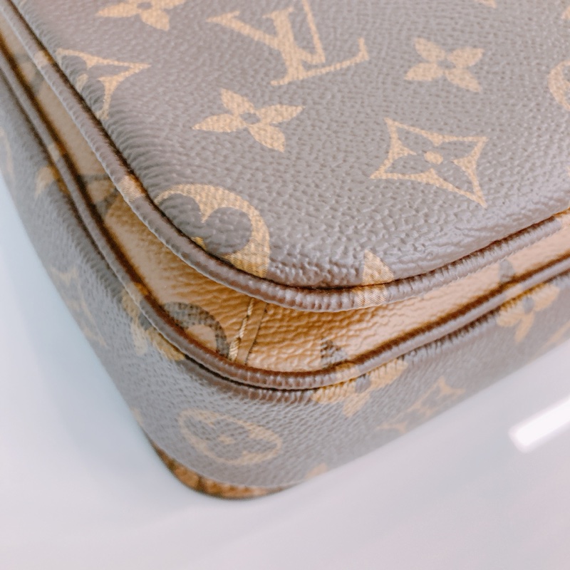 MS0407 LOUIS VUITTON 路易威登經典花紋中號郵差包包POCHETTE METIS BAG MM MONOGRAM REVERSE-5