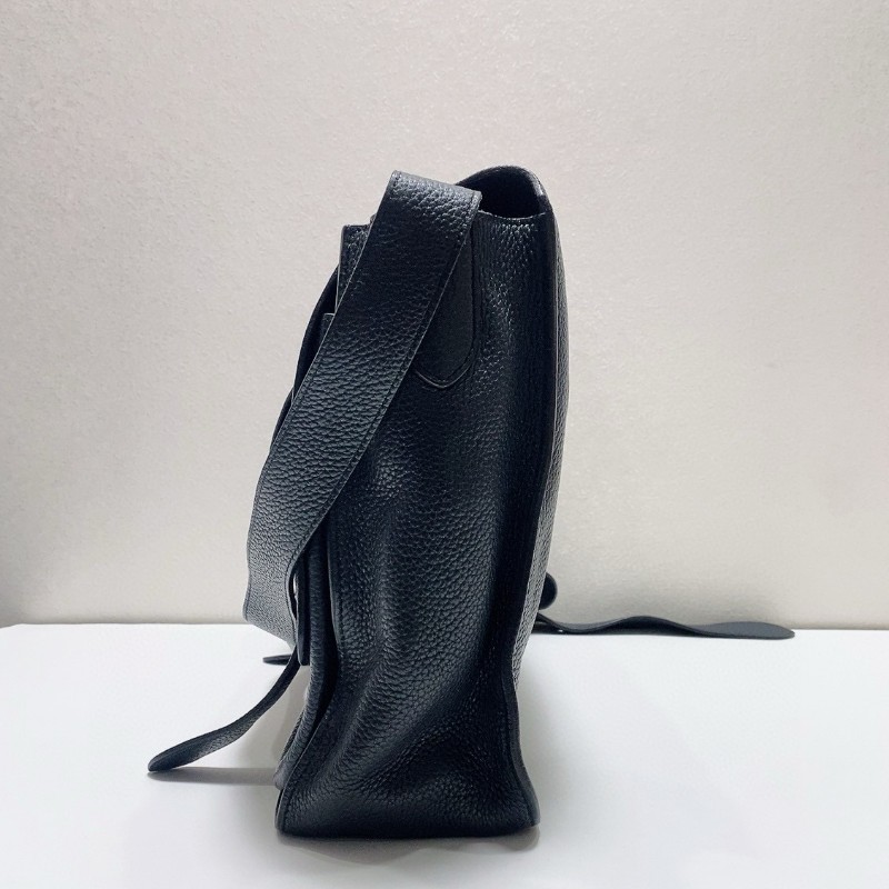 Hermes Steve中號深藍色tc皮 斜背包肩背包-6