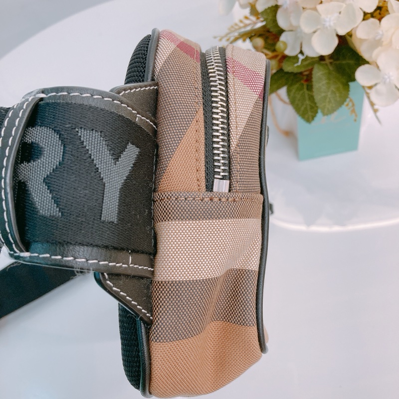 MS0408 BURBERRY 博柏利經典格仔紋腰包CHECK COTTON BUM BAG CANVAS-2