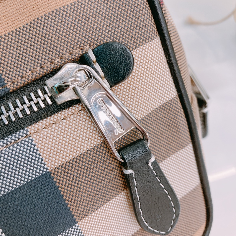 MS0408 BURBERRY 博柏利經典格仔紋腰包CHECK COTTON BUM BAG CANVAS-7