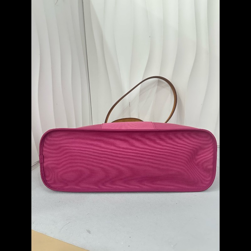 Hermes cabag 帆布包 手提單肩包 玫粉色-5