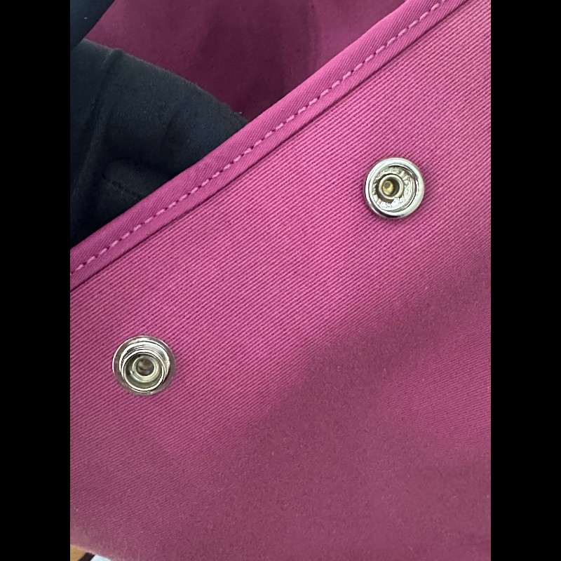 Hermes cabag 帆布包 手提單肩包 玫粉色-16