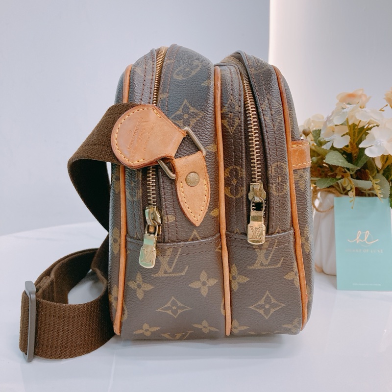 MS0409 LOUIS VUITTON 路易威登經典花紋可調節肩帶包包REPORTER SHOULDER BAG PM MONOGRAM CANVAS-2